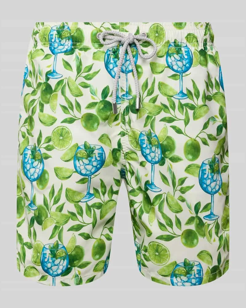 MC2 Saint Barth Relaxed Fit Badeshorts mit Eingrifftaschen Modell 'GUSTAVIA 