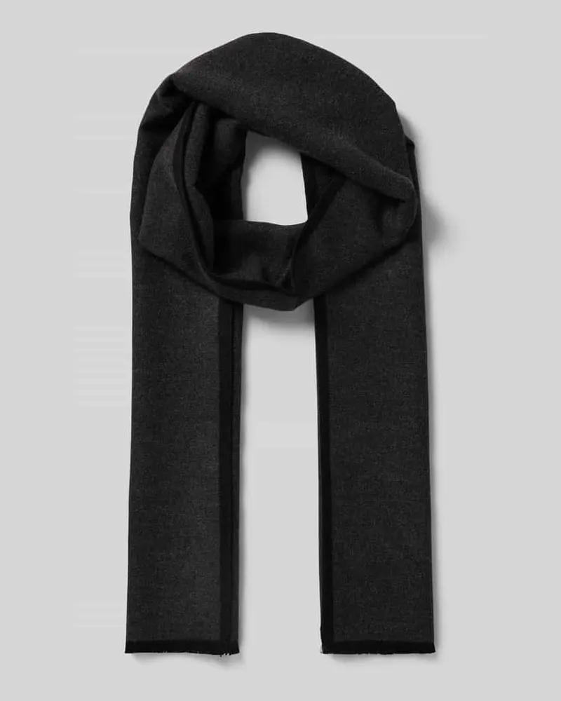 Christian Berg Schal mit Ausfransungen Black