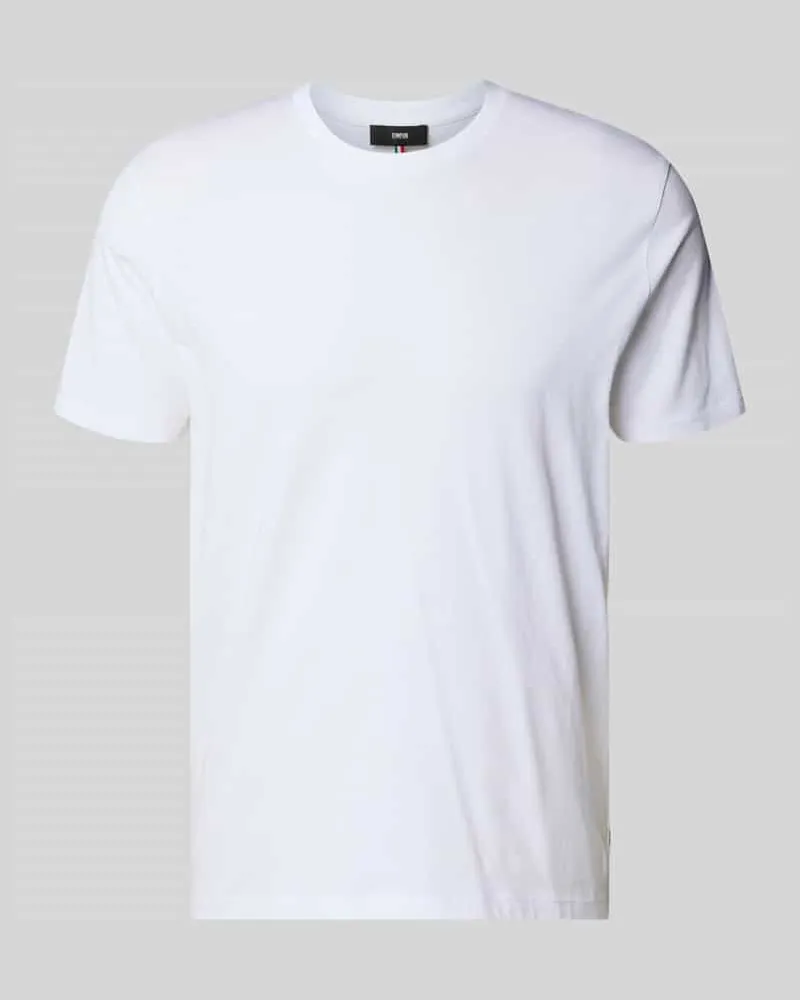 cinque T-Shirt mit Rundhalsausschnitt Modell 'DEN Weiss