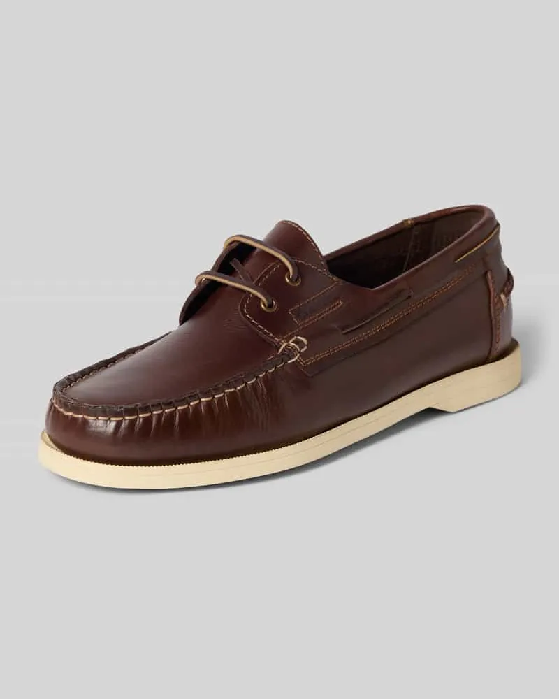 Gant Bootsschuhe aus Rindsleder mit Schnürung Modell 'Yardport Dunkelbraun