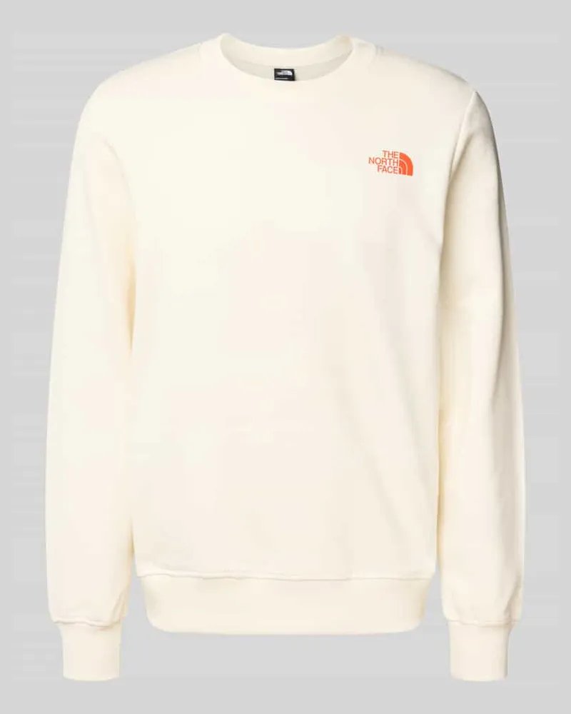 The North Face Sweatshirt mit Label-Print Offwhite