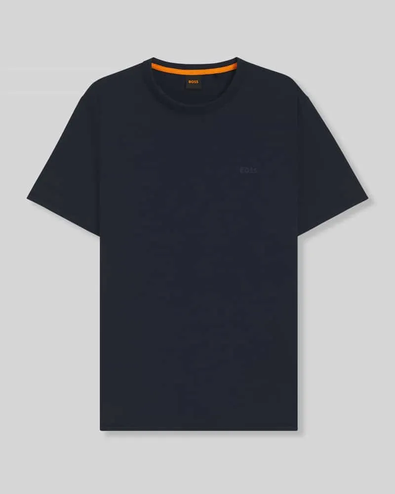 HUGO BOSS Regular Fit T-Shirt aus reiner Baumwolle Modell 'TEGOOD Marine