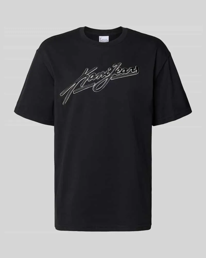 Karl Kani Oversized Fit T-Shirt mit Logo-Stitching Black