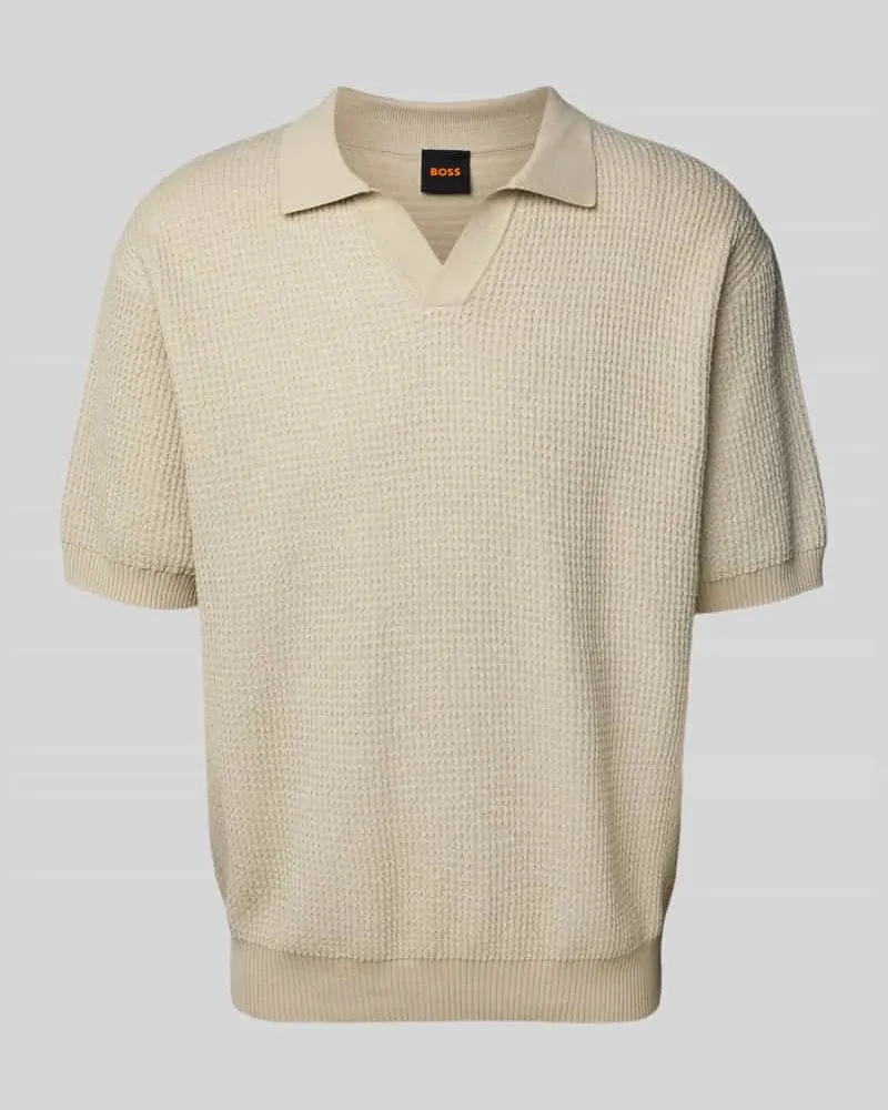 HUGO BOSS Poloshirt mit V-Ausschnitt Modell 'Keflo 