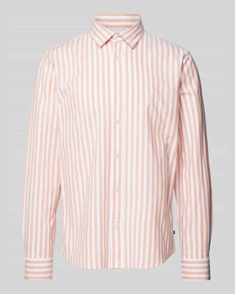 Matinique Freizeithemd mit Streifenmuster Apricot