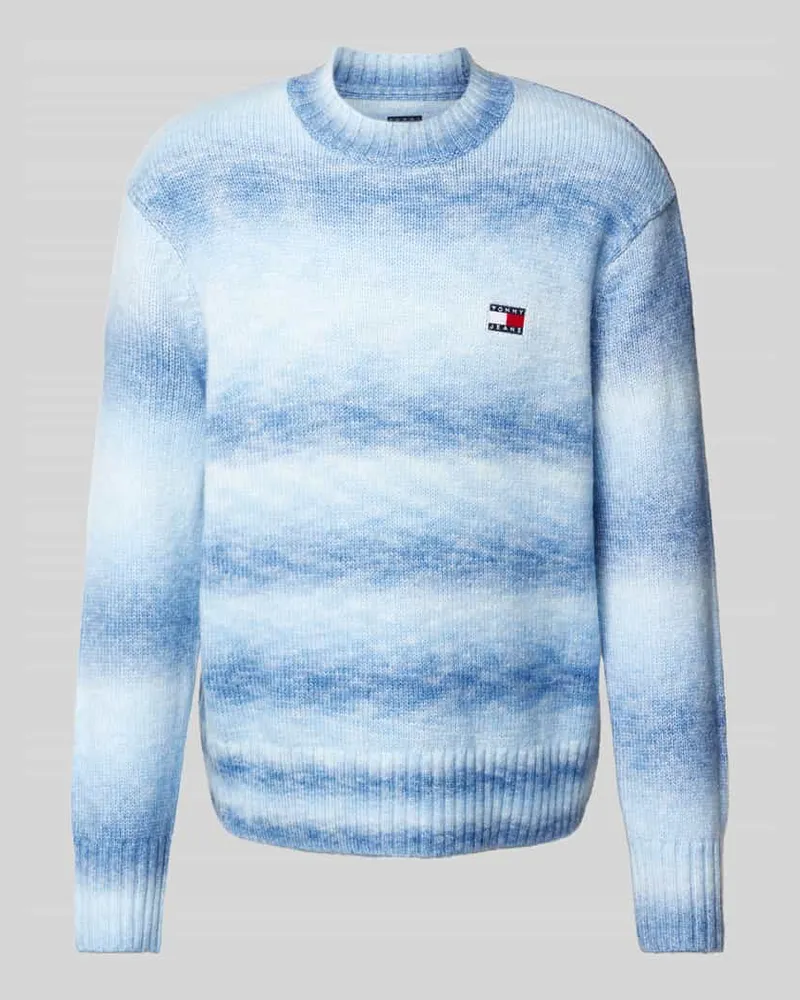 Tommy Hilfiger Regular Fit Strickpullover mit Logo-Stitching und Woll-Anteil 