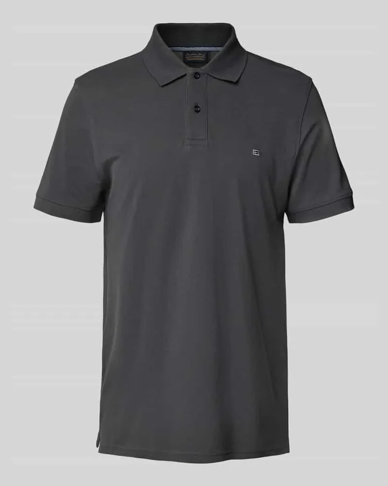 Christian Berg Regular Fit Poloshirt mit Logo-Stitching 