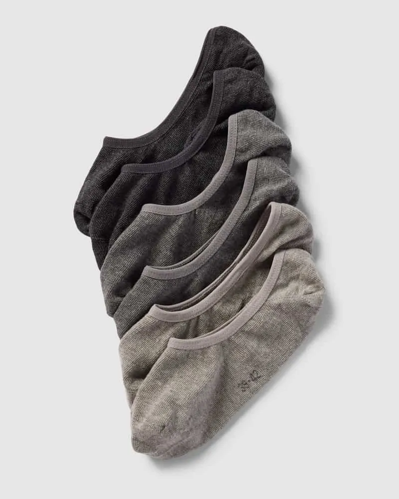 S.Oliver Füßlinge mit Label-Details im 3er-Pack Hellgrau