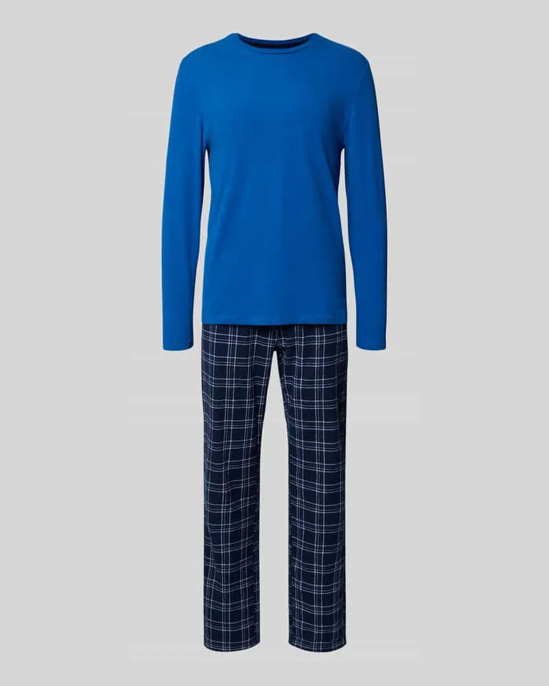 Christian Berg Pyjama mit elastischem Bund Marine