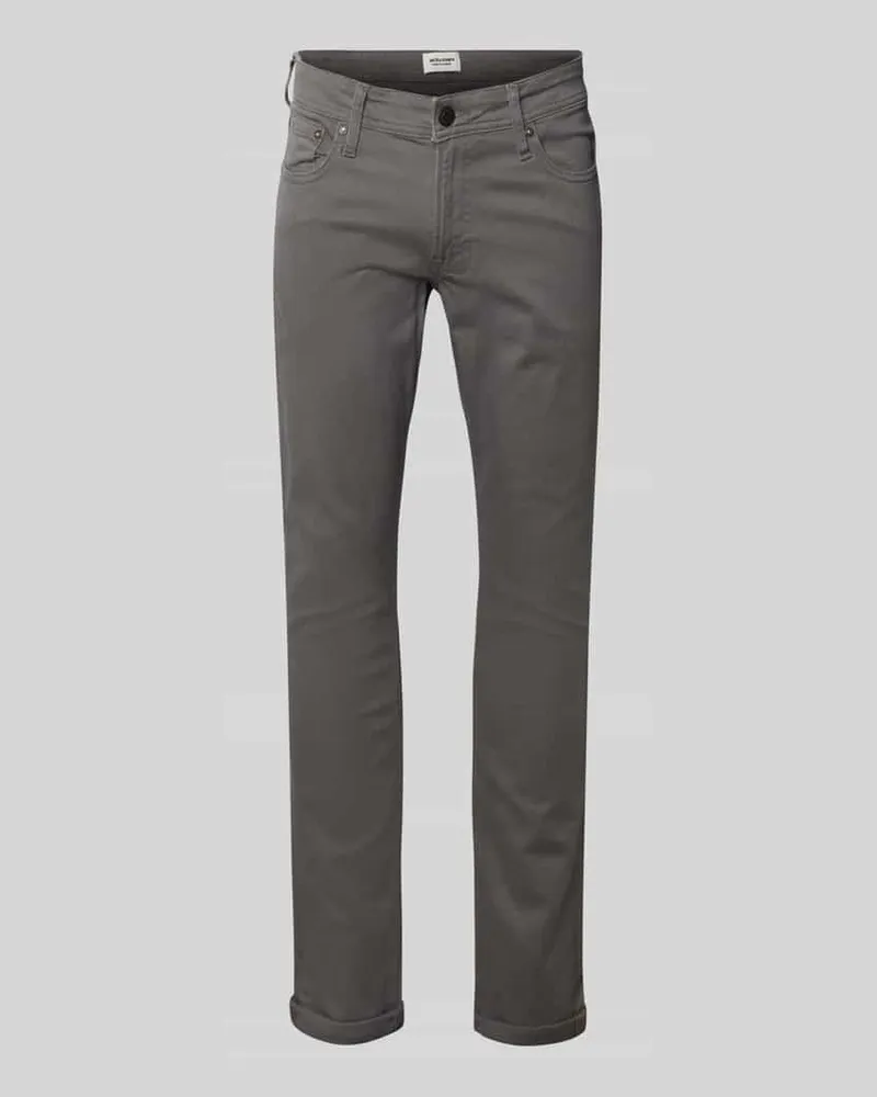 Jack & Jones Slim Fit Jeans mit Eingrifftaschen Modell 'GLENN 