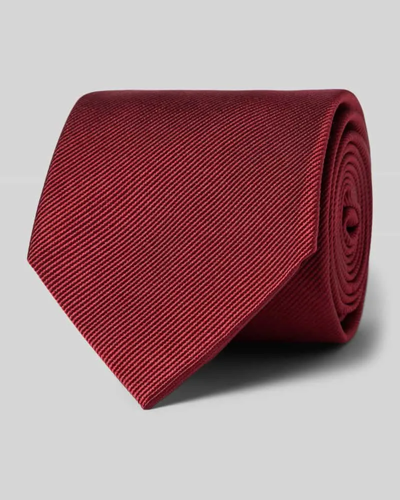 Profuomo Seidenkrawatte in unifarbenem Design (8 cm 