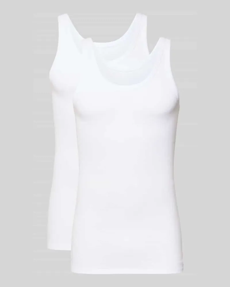 Schiesser Unterhemd mit Rundhalsausschnitt Weiss