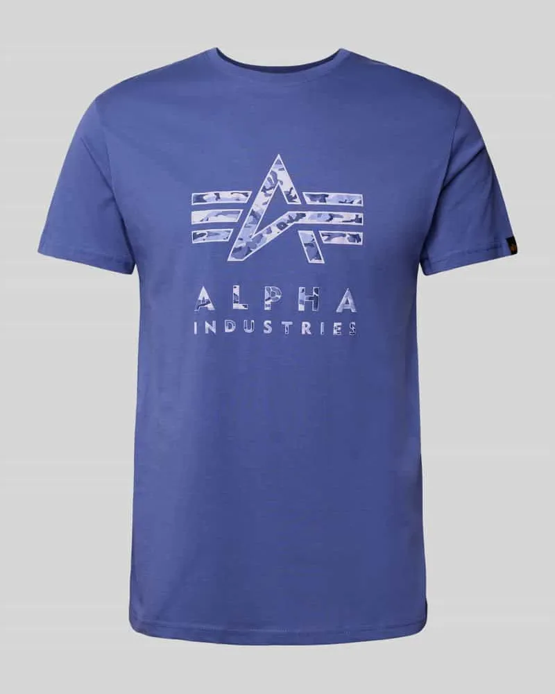 Alpha Industries T-Shirt mit Label-Print 