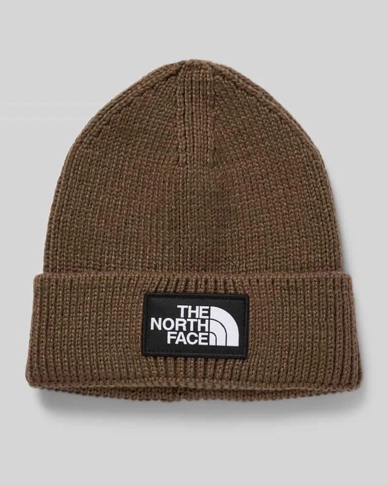 The North Face Beanie in Strick-Optik mit Logo-Patch Modell 'Box 