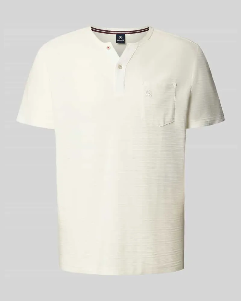 Lerros T-Shirt mit Brusttasche und Label-Stitching Modell 'SERAFINO 