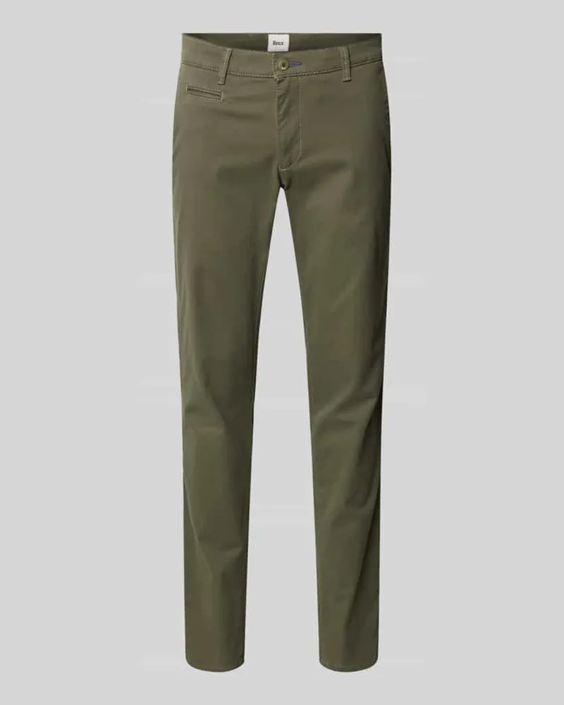 Brax Regular Fit Chino mit Gesäßtaschen Modell 'Fabio Oliv