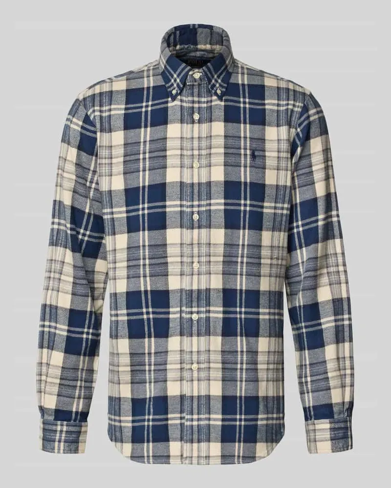 Ralph Lauren Regular Fit Freizeithemd aus reiner Baumwolle Offwhite