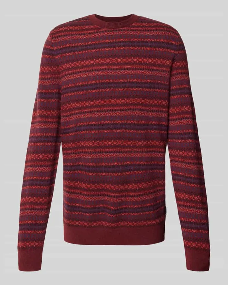 Barbour Strickpullover mit Rundhalsausschnitt Modell 'orkney fair isle 