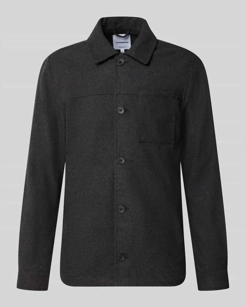 Lindbergh Regular Fit Jacke mit Woll-Anteil Black