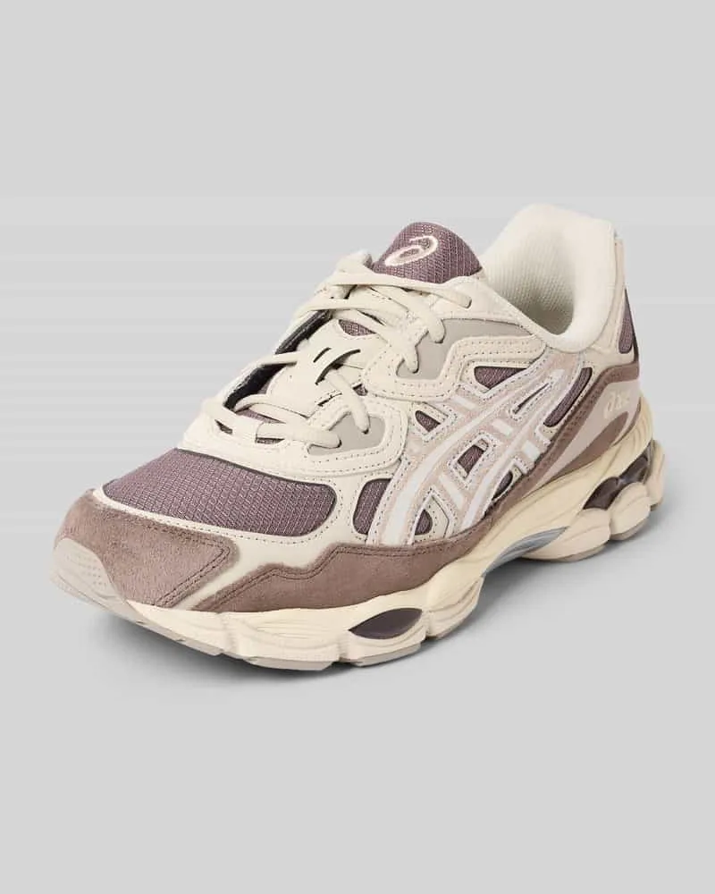 Asics Sneaker mit Kontrastbesatz Aubergine