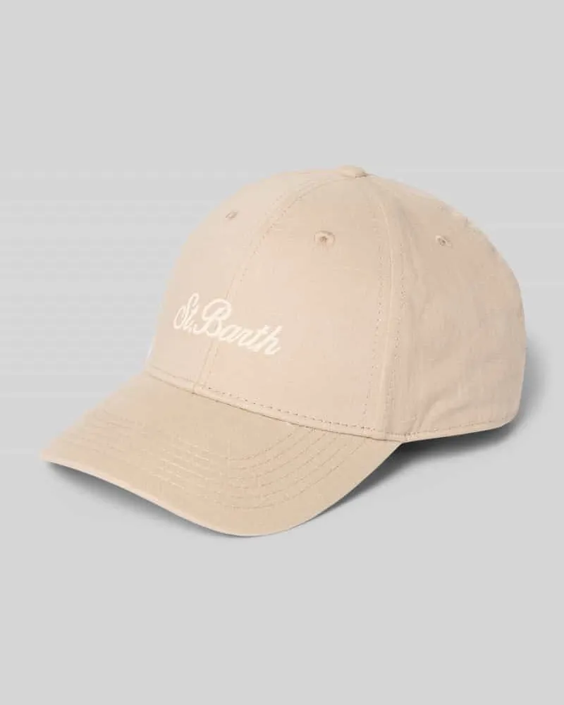 MC2 Saint Barth Basecap mit Label-Stitching Beige
