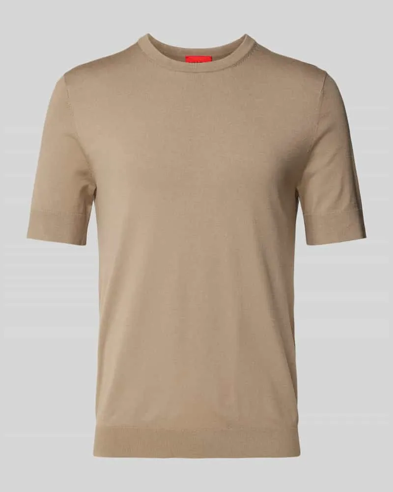 HUGO BOSS T-Shirt mit Rundhalsausschnitt Beige