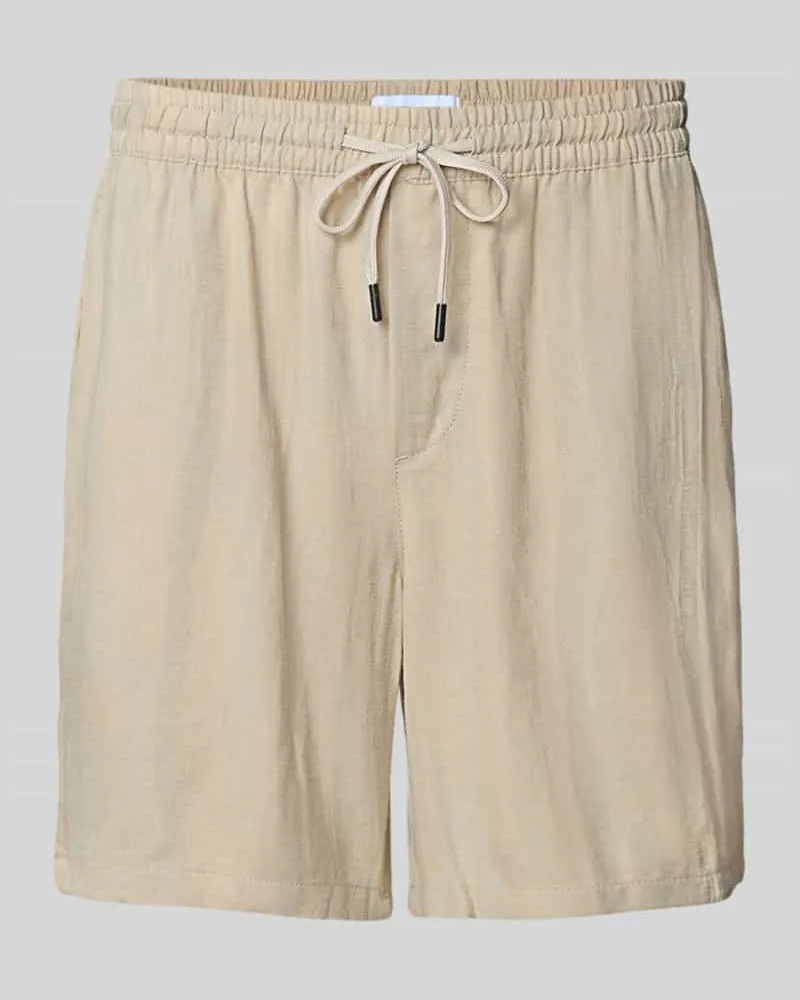 Only & Sons Regular Fit Shorts mit Leinen-Anteil 