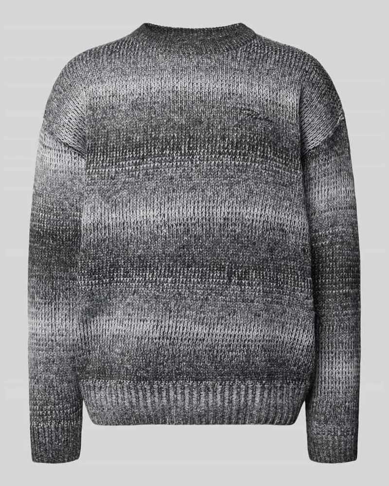 PEGADOR Oversized Strickpullover mit gerippten Abschlüssen Graphit