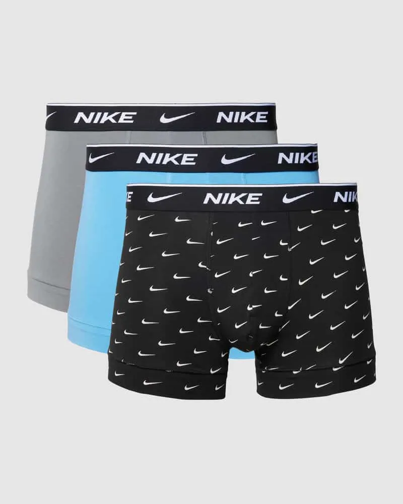 Nike Trunks mit elastischem Logo-Bund Hellblau