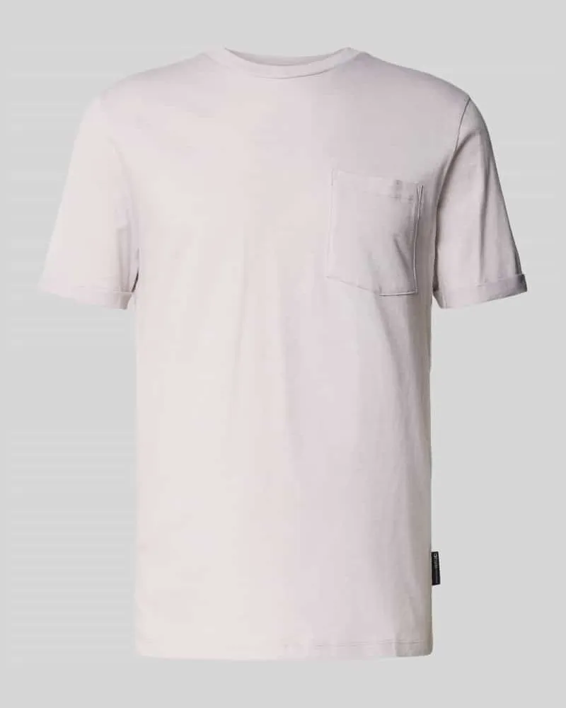 Tom Tailor Regular Fit T-Shirt aus reiner Baumwolle Hellgrau