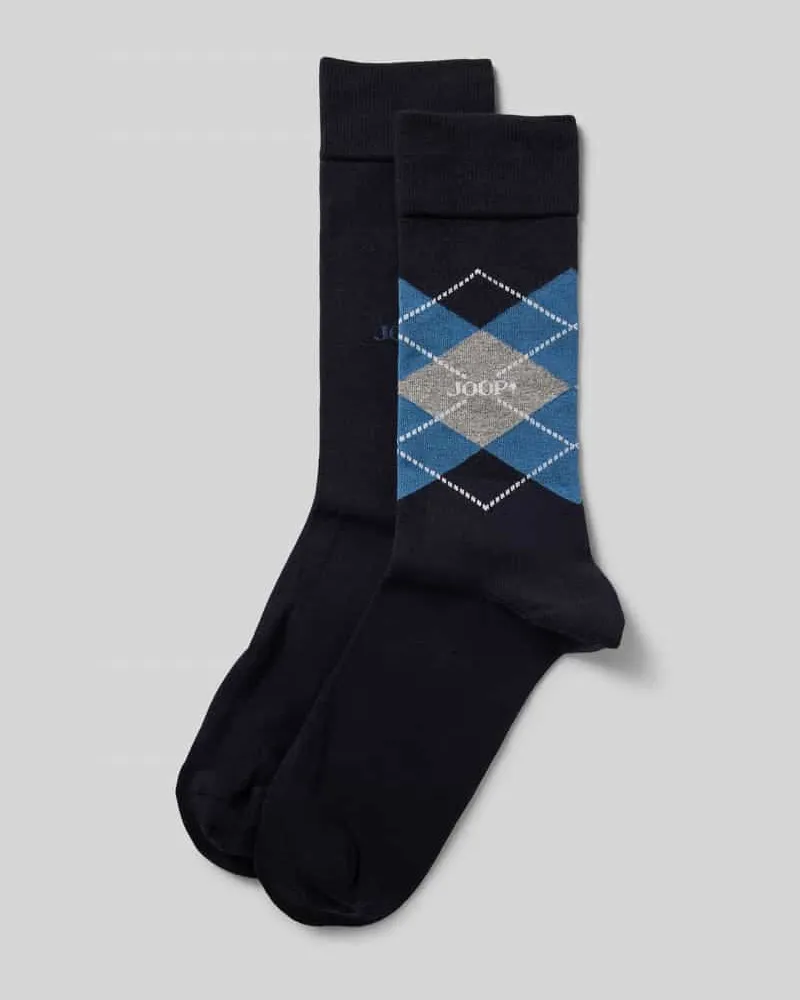 JOOP! Socken mit geripptem Abschluss im 2er-Pack 