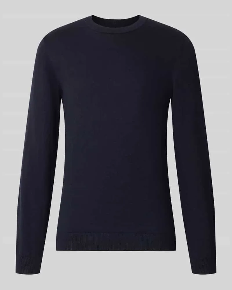 McNeal Strickpullover aus Baumwoll-Kaschmir-Mix mit Rundhalsausschnitt Marine