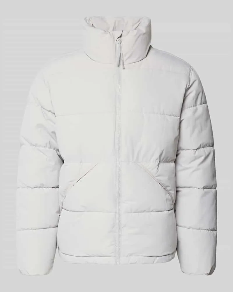 Only & Sons Regular Fit Steppjacke mit Stehkragen Modell 'PACK Hellgrau