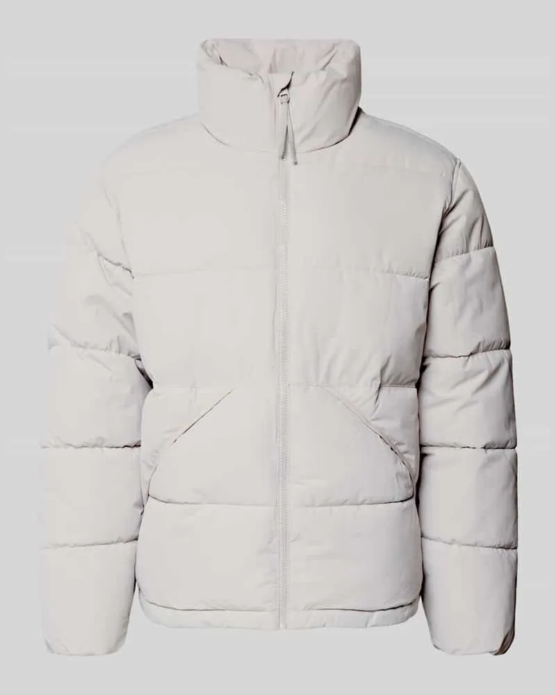 Only & Sons Regular Fit Steppjacke mit Stehkragen Modell 'PACK Hellgrau
