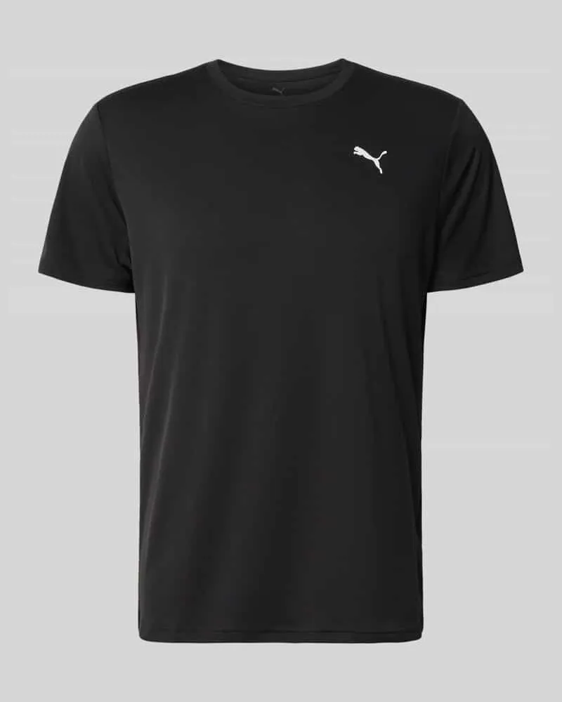 Puma Regular Fit Sport-T-Shirt mit Logo-Print Modell 'TAD Essential Black