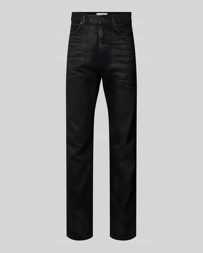 Guess Relaxed Fit Jeans im 5-Pocket-Design Modell 'JAMES Black