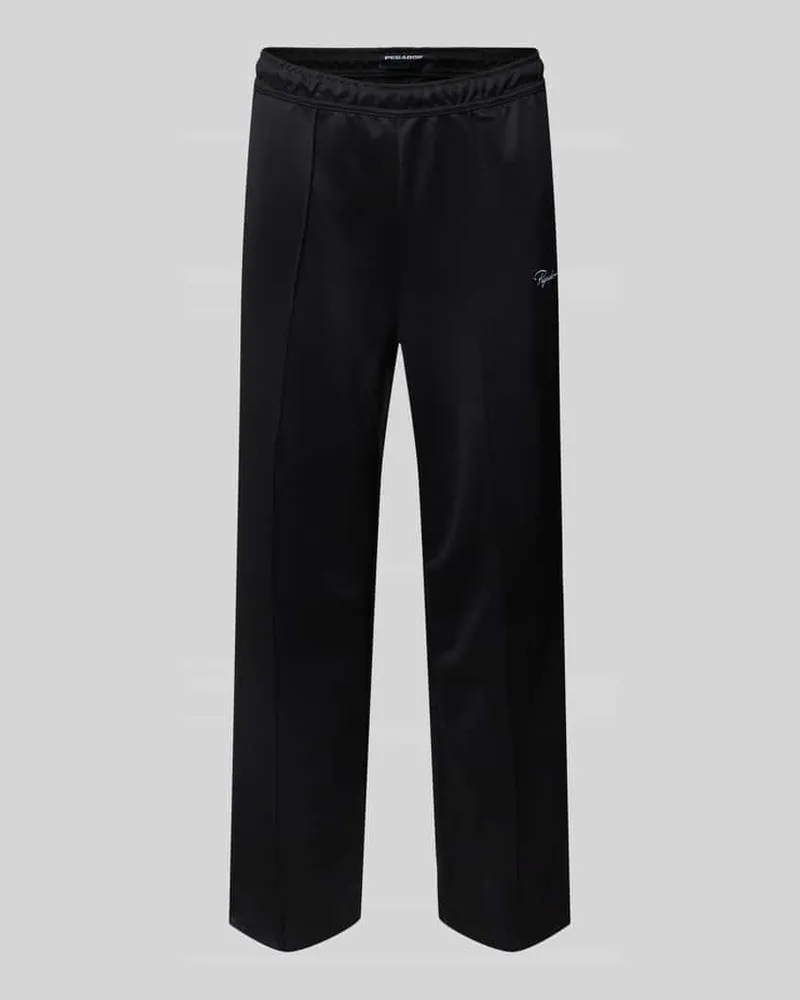 PEGADOR Jogpants mit elastischem Bund und Label-Stitching 