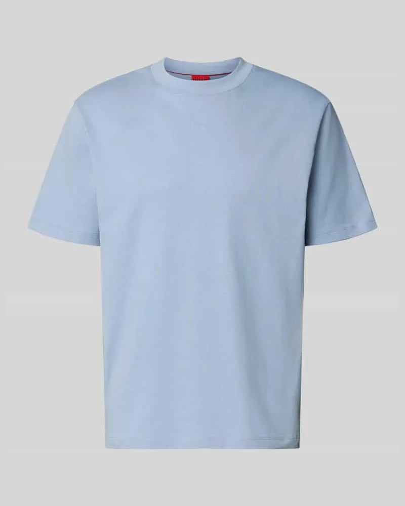 HUGO BOSS Relaxed Fit T-Shirt aus reiner Baumwolle Modell 'DAPOLINO Hellblau