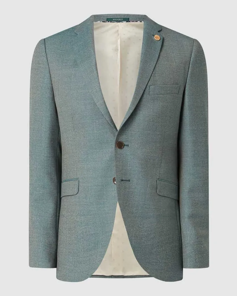 Wilvorst Drop 8 2-Knopf-Sakko aus Wolle Lind