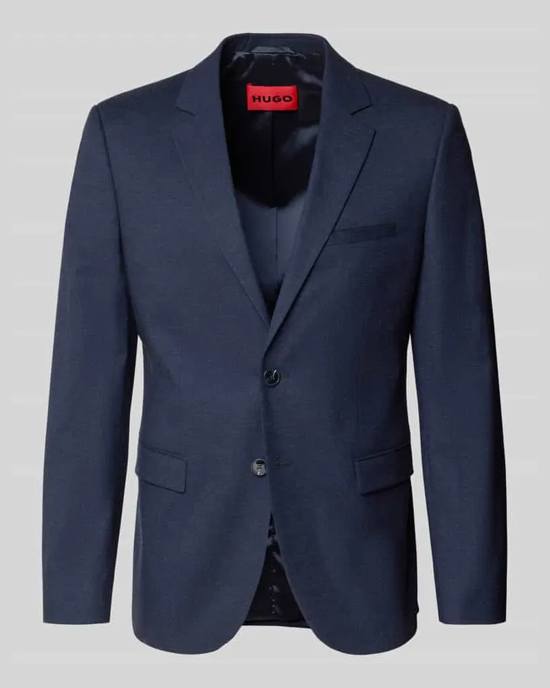 HUGO BOSS Regular Fit Anzugsakko mit Woll-Anteil Modell 'ARTI Marine
