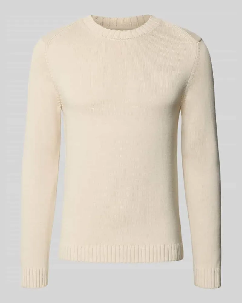 S.Oliver Pullover mit markanten Teilungsnähten Beige