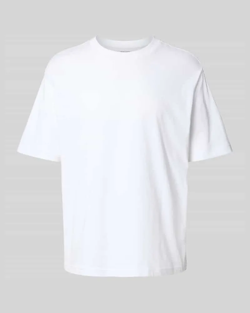McNeal Regular Fit T-Shirt mit Rundhalsausschnitt Weiss