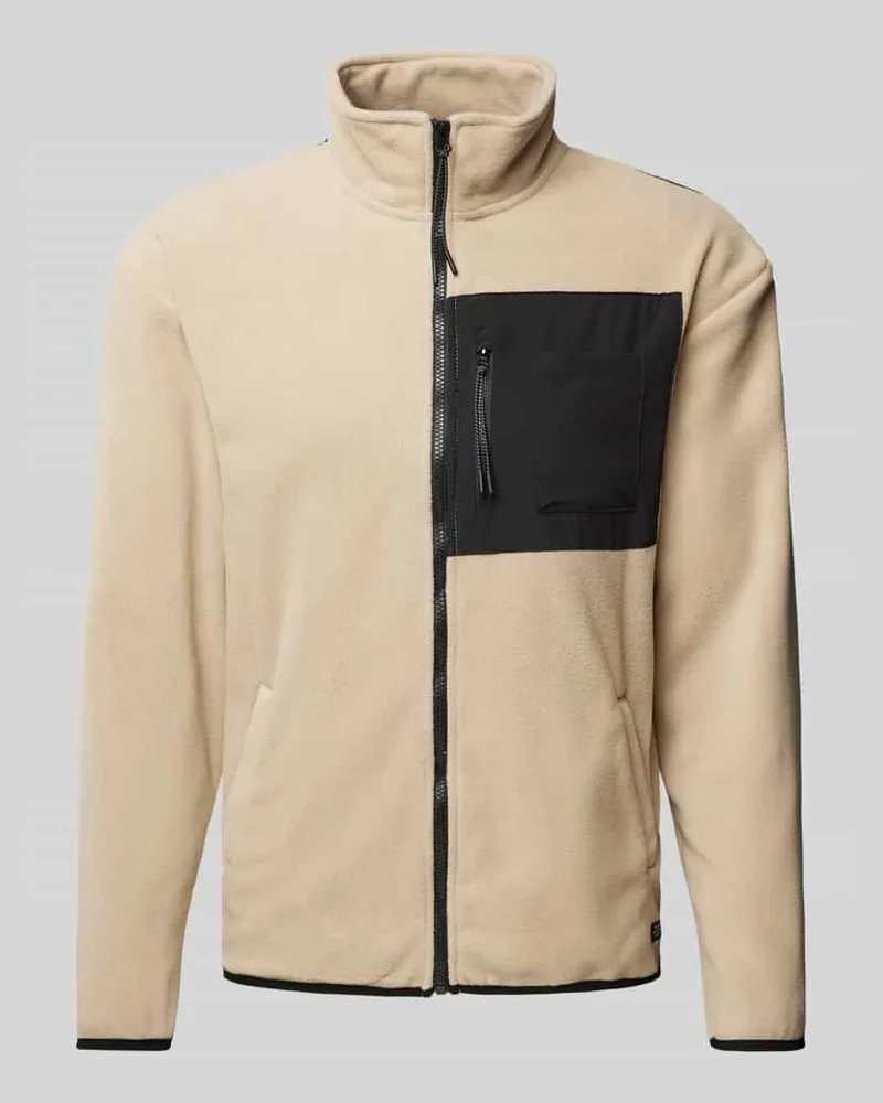 Blend Fleecejacke mit Brusttasche 