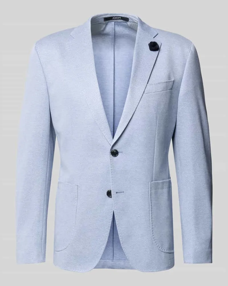 JOOP! Sakko mit floraler Applikation Modell 'Hoverest Hellblau