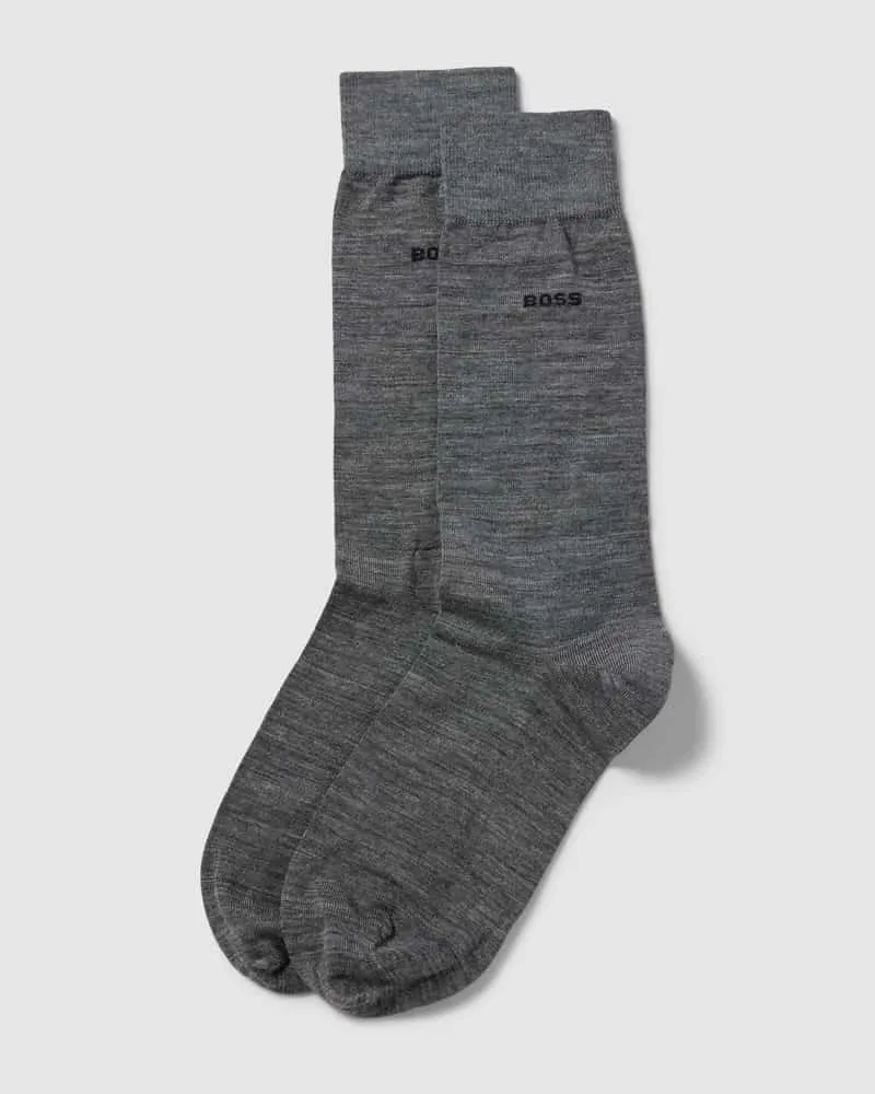 HUGO BOSS Socken mit Strukturmuster im 2er-Pack 