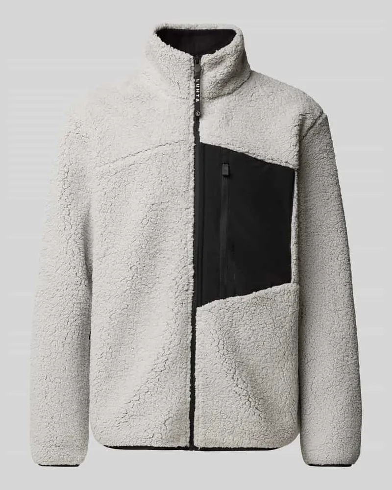 Luhta Teddyfell-Jacke mit Brusttasche Modell 'JUUSELA 