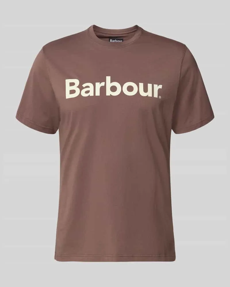 Barbour Regular Fit T-Shirt aus reiner Baumwolle Altrosa
