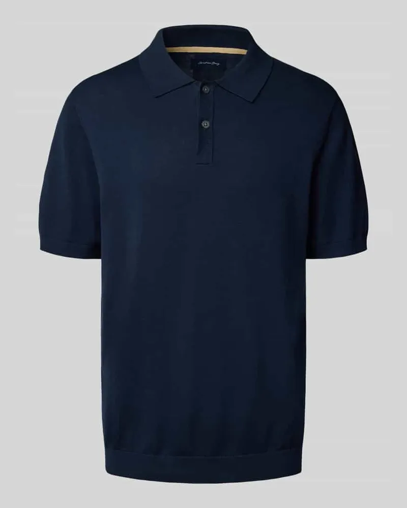 Christian Berg Regular Fit Poloshirt mit kurzer Knopfleiste 