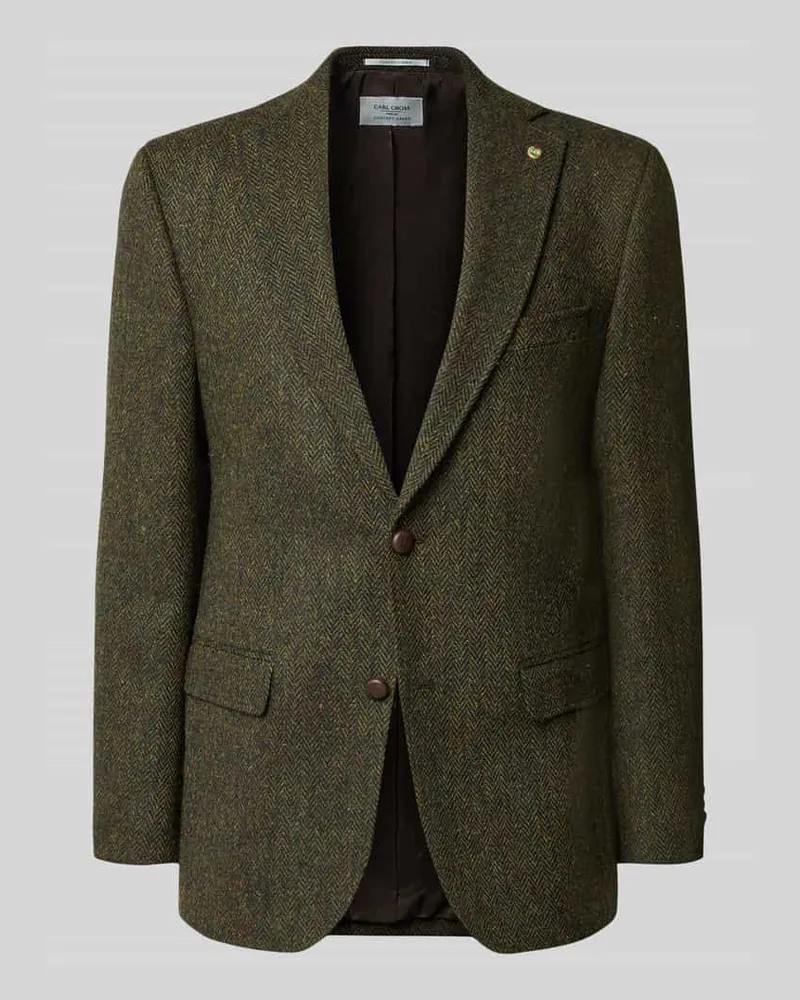 Carl Gross Slim Fit 2-Knopf-Sakko mit Pattentaschen Modell 'Theo Gruen