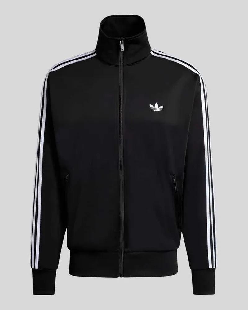adidas Relaxed Fit Sweatjacke mit Reißverschluss Black